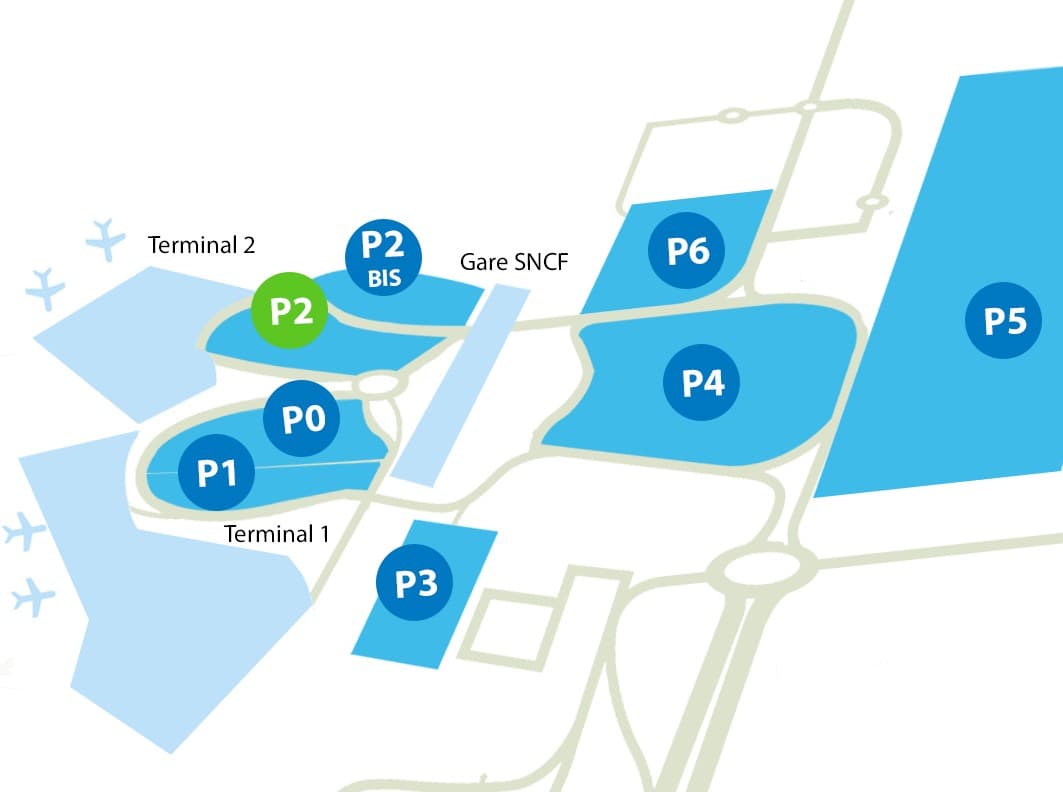 Parking P2 aéroport Lyon