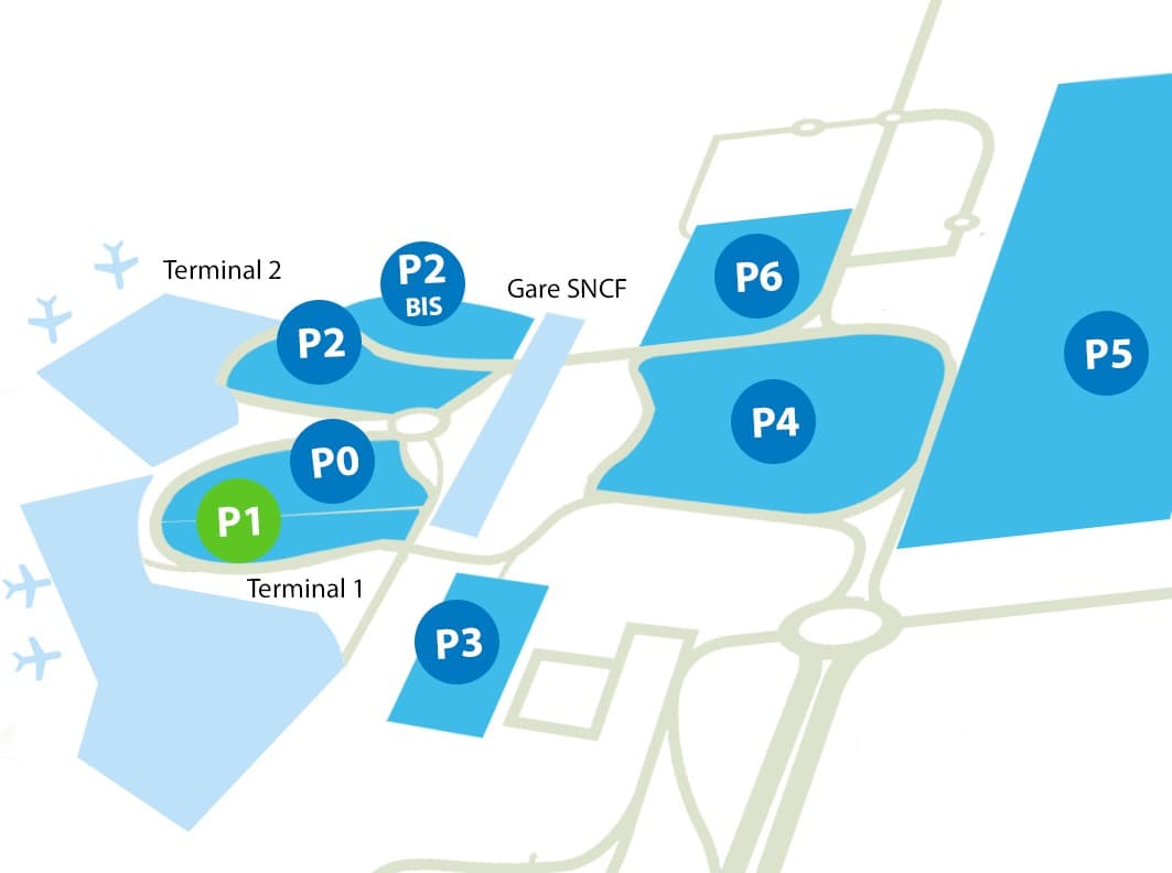 Parking P1 aéroport Lyon