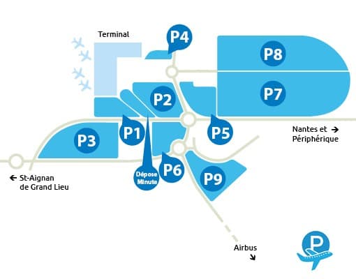 Parking P11 Aéroport Nantes