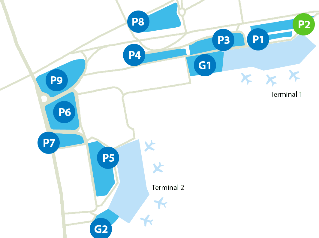 Parking P2 Aéroport Nice