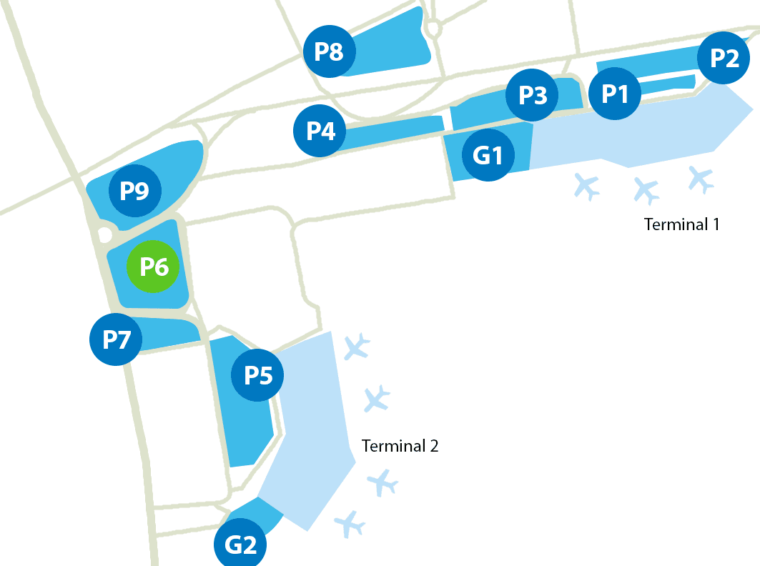 Parking P6 Aéroport Nice