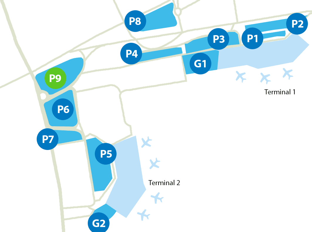 Parking P9 Aéroport Nice