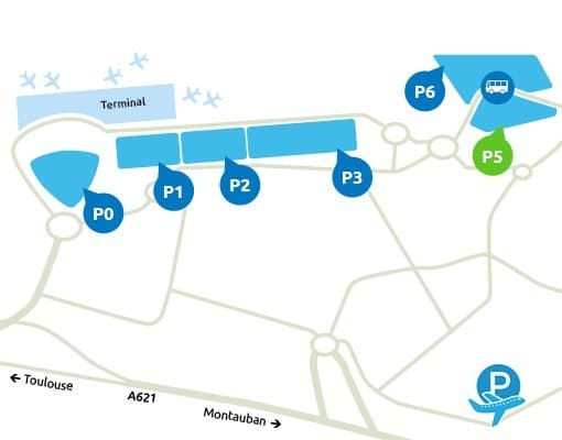Le parking P5 Ecoparc Toulouse Blagnac