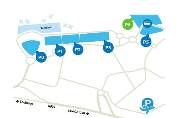 Le parking P6 Ecoparc Toulouse Blagnac